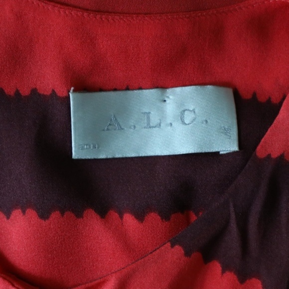A.L.C. Silk Striped Tank Top Small - Picture 6 of 8